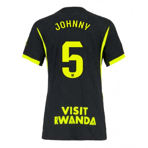 Stroje piłkarskie Atletico Madrid Johnny Cardoso #5 Koszulka Wyjazdowej dla damskie 2026-27 Krótki Rękaw
